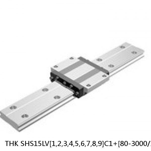SHS15LV[1,2,3,4,5,6,7,8,9]C1+[80-3000/1]L[H,P,SP,UP] THK Linear Guide Standard Accuracy and Preload Selectable SHS Series