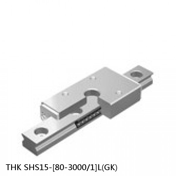 SHS15-[80-3000/1]L(GK) THK Caged Ball Linear Guide Rail Only Standard Grade Interchangeable SHS Series