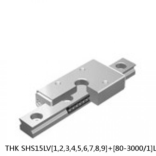 SHS15LV[1,2,3,4,5,6,7,8,9]+[80-3000/1]L[H,P,SP,UP] THK Linear Guide Standard Accuracy and Preload Selectable SHS Series