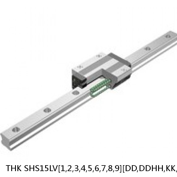 SHS15LV[1,2,3,4,5,6,7,8,9][DD,DDHH,KK,KKHH,SS,SSHH,UU,ZZ,ZZHH]C1+[80-3000/1]L[H,P,SP,UP] THK Linear Guide Standard Accuracy and Preload Selectable SHS Series