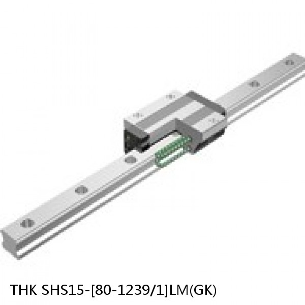 SHS15-[80-1239/1]LM(GK) THK Caged Ball Linear Guide Rail Only Standard Grade Interchangeable SHS Series
