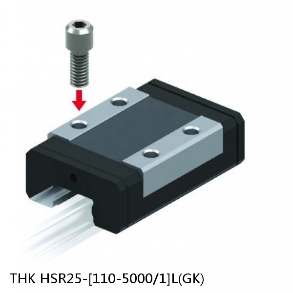 HSR25-[110-5000/1]L(GK) THK Linear Guide (Rail Only) Standard Grade Interchangeable HSR Series #1 small image