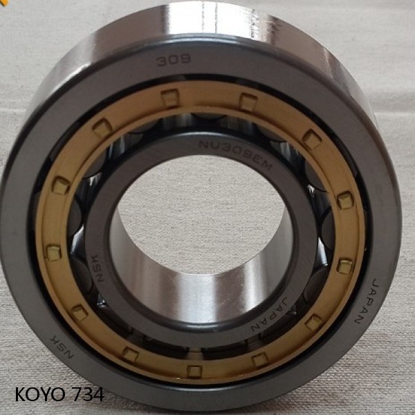 734 KOYO Single-row, matched pair angular contact ball bearings #1 image