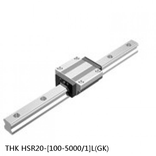 HSR20-[100-5000/1]L(GK) THK Linear Guide (Rail Only) Standard Grade Interchangeable HSR Series #1 image