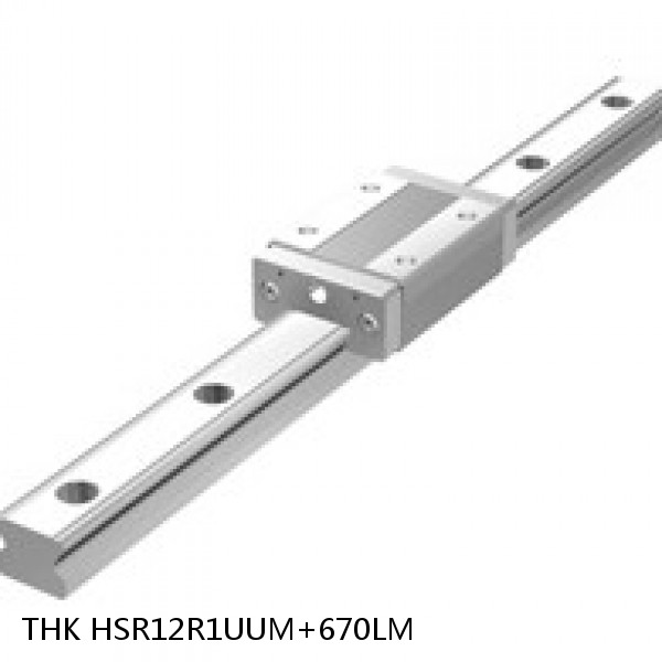 HSR12R1UUM+670LM THK Miniature Linear Guide Stocked Sizes HSR8 HSR10 HSR12 Series #1 image